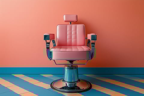 Retro barber chair