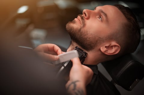 Beard trim with clippers